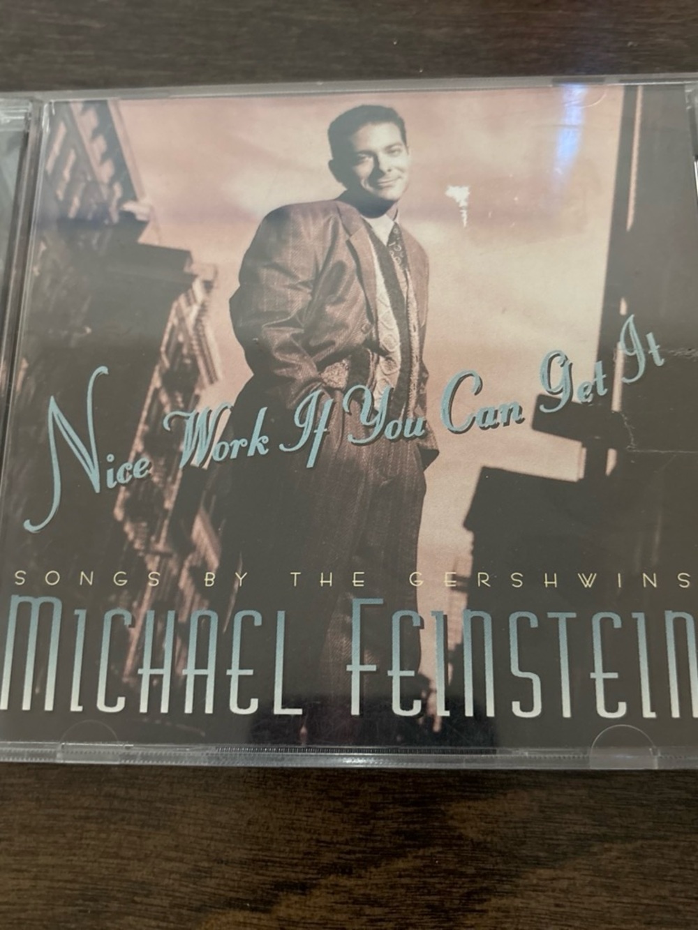 Warner Bros. Michael Feinstein CD - Cream and Silver Disc Artwork